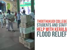Kerala floods Students Thoothukudi relief materials kerala flood relief