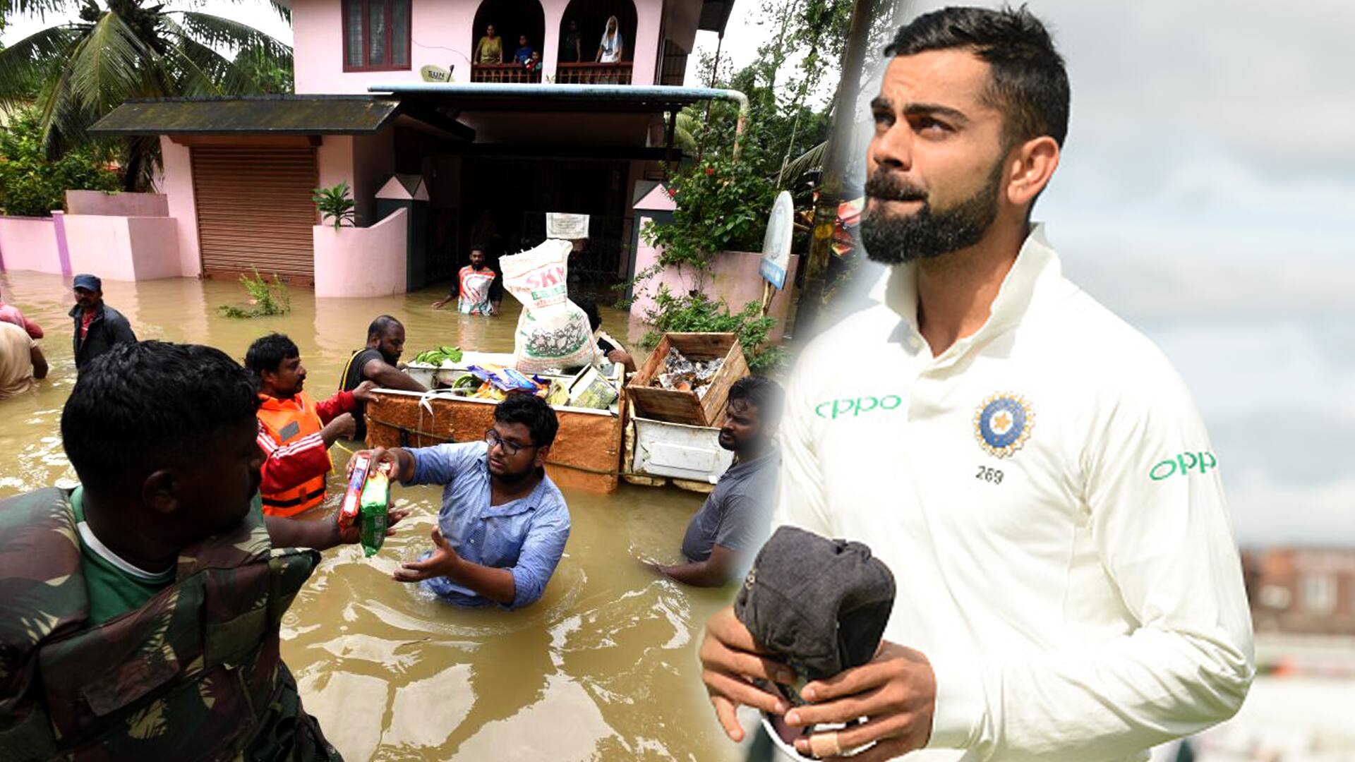 India vs England Virat Kohli 3rd Test Kerala flood  victims Cricket