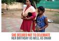 Kerala floods birthday Tamil Nandu lady cop piggy bank Onam relief fund