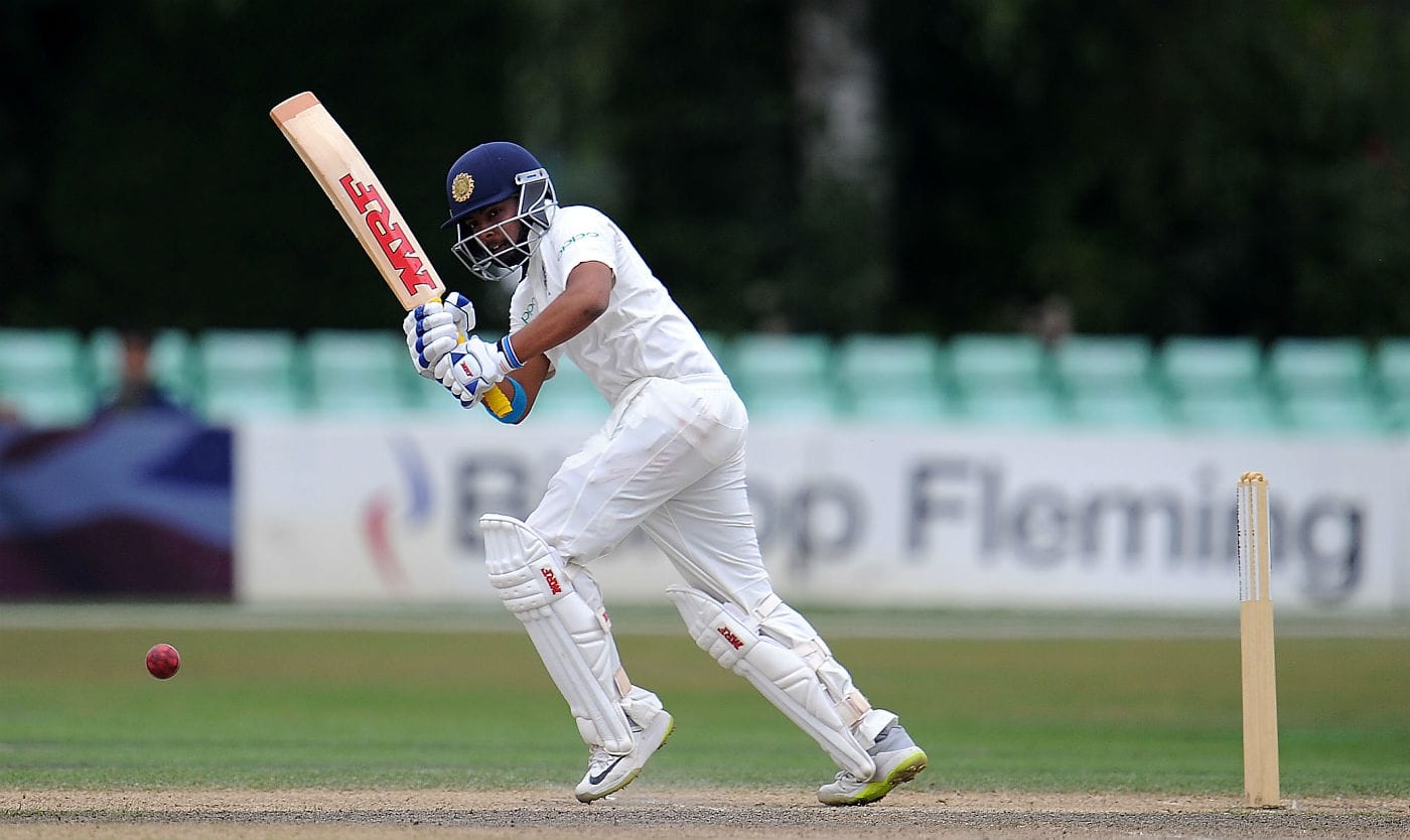 prithvi shaw debut in west indies test match and india first batting