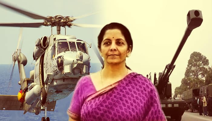 Nirmala's big push to 'Make in India', approves 135 choppers for Navy, 150 howitzers for Army