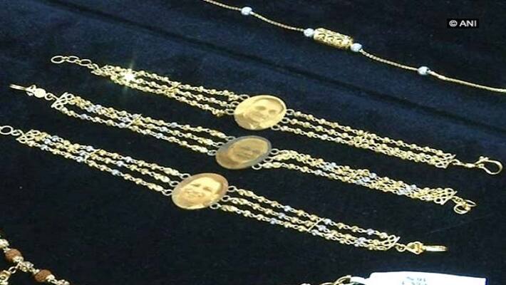 Gold rakhis with PM Modi's face engraved hit market Gold rakhis with PM Modi's face engraved hit market