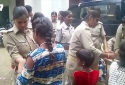 Women in Allahabad tied rakhi to women police