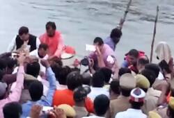 boat capsized during atal bihari vajpayee ashti kalash visarjan in basti up