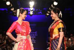 Hema Malini, Esha Deol give us mom-daughter goals in their matching silk outfits