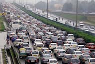 Delhi rains waterlogging traffic congestion police roads to avoid gurgaon