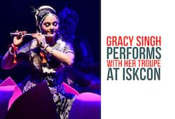 Actress Gracy Singh pays tribute to Lord Krishna at ISKCON