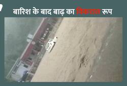 Flood car washed away heavy rain Saharanpur Haryana up border
