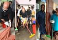 Kerala ministers hands feet dirty cleaning flood ravages Video