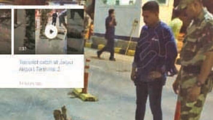 Terrorist Caught In Jaipur Airport Terrorist Caught In Jaipur Airport