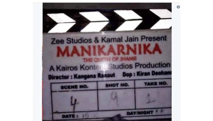 Viral Clip Board Of Kangana Ranaut Movie Manikarnika