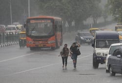 Delhi wakes up  winter rain as storms bring cloudburst darkness city