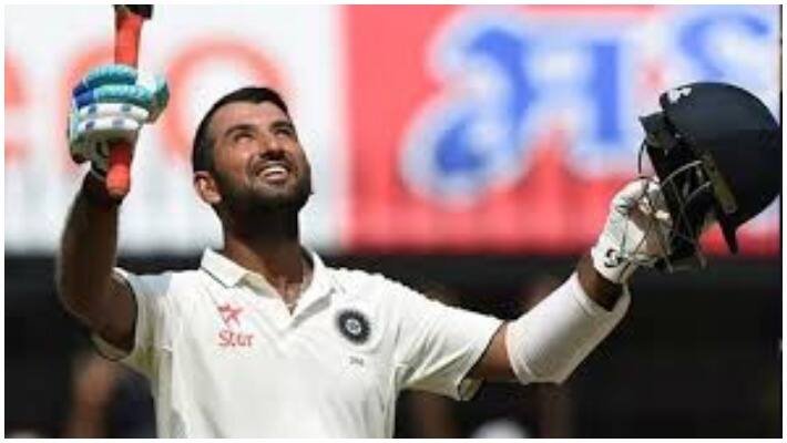 cricket player pujara got century