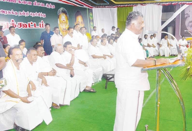 OPS speech in mannargudi about Divakaran