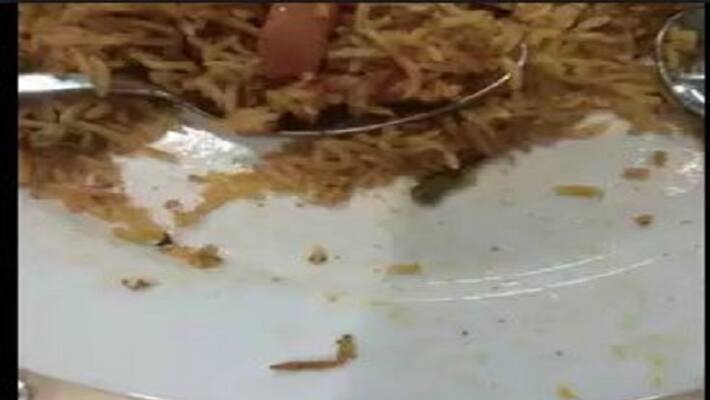 caterpillar found in ikea's veg biryani in hyderabad caterpillar found in ikea's veg biryani in hyderabad