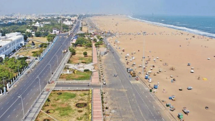 The public is not allowed to go to Marina Beach ..! Chennai Corporation Action The public is not allowed to go to Marina Beach ..! Chennai Corporation Action