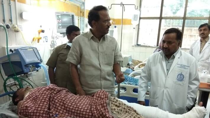 minister lakshmareddy visited nims hospital minister lakshmareddy visited nims hospital