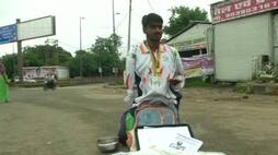 National level para athlete begging on Bhopal streets