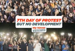 HnluKiAzadi: Students enter 7th day of protests with no concrete development in sight from Raipur's administration