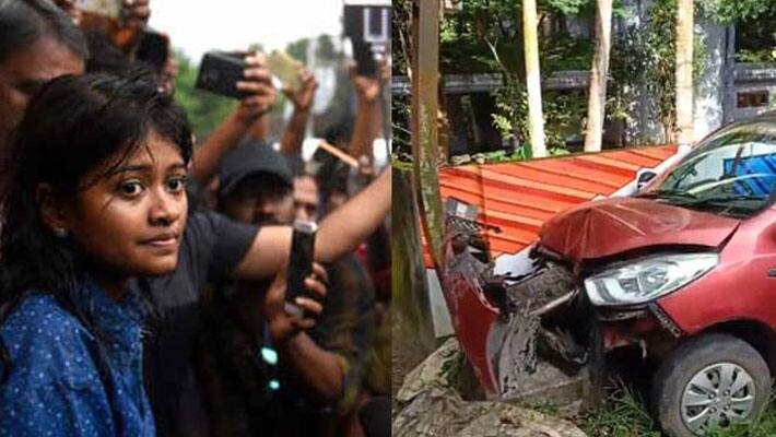 Kerala Hanan Hamid car accident