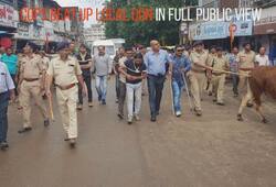Gujarat police beat don Bhavnagar Shailesh Dhandhaliya viral video social media