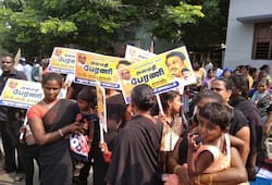Karunanidh's son Alagiri Stalin DMK Rally Chennai Kalaignar Marina