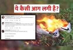 America nike burning shoes protest footballer colin kaepernick brand ambassador