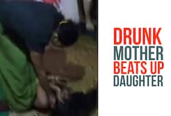 Drunk mother beats up daughter in Karnataka viral video