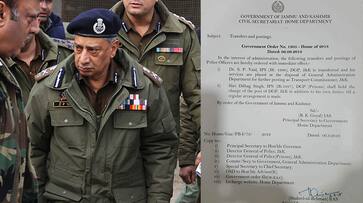 Jammu and Kashmir police SP Vaid removed Dilbagh Singh Omar Abdullah government