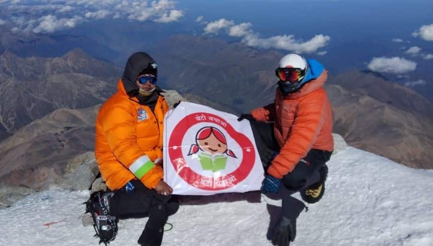 Vikas rana haryana climbs highest peak europe jind haryana