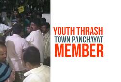 Karnataka Youths town panchayat member requests offensive words Video Koppal