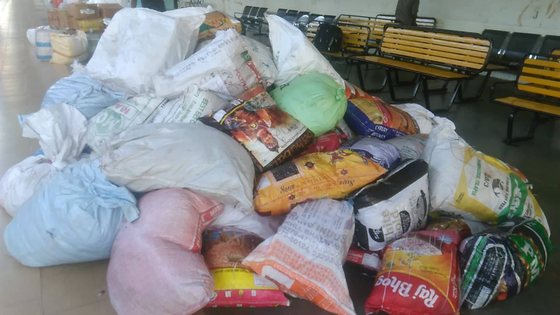 relief materials from various states abandoned at trivandrum railway station