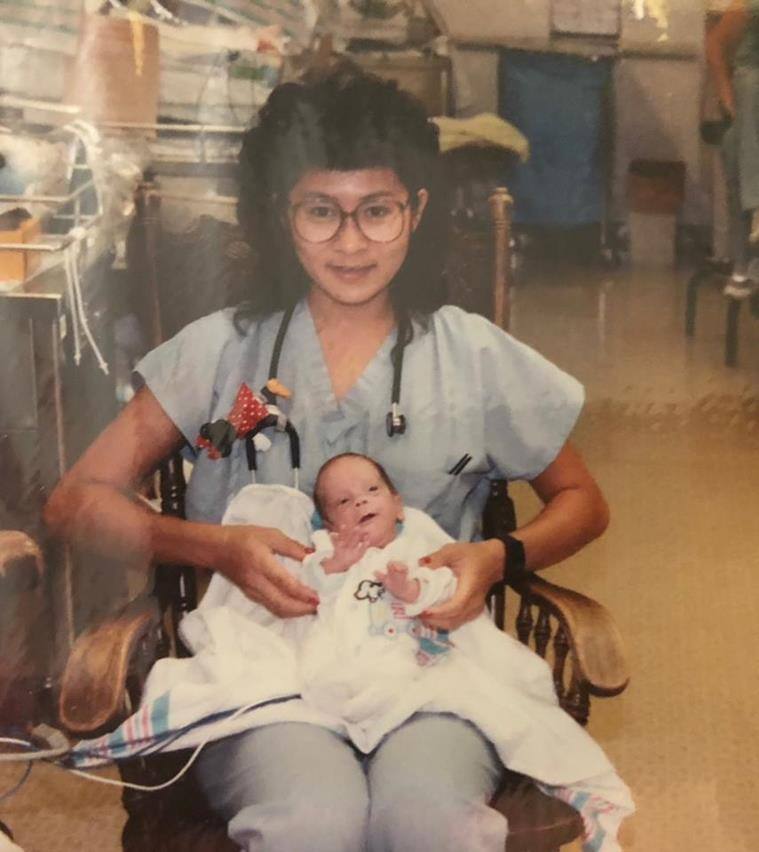 doctor reunited with the nurse who took care of him as a baby