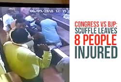Karnataka Congress supporters attack BJP workers local bank polls