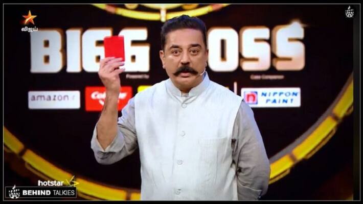 kamal show red card for aishwarya elimination is senryan why?