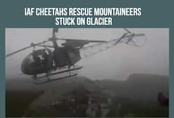 Watch: IAF Cheetahs brave odds to rescue trekkers stranded atop glacier