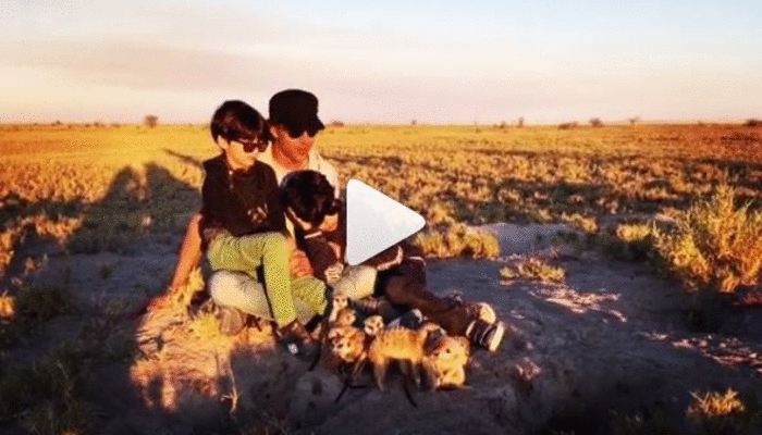 HRITHIK ROSHAN SPEND TIME WITH HIS SON'S IN Botswana