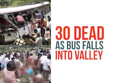 Telangana 30 dead 10 injured  bus falls valley Shanivarapet Video