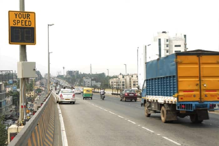 Radar Speed Signboards Bengaluru Traffic Police Bengaluru airport traffic rules humps