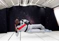 Usain Bolt sprints in zero gravity