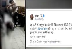 Rajnath Singh home minister Delhi Police viral video woman assault Tomar arrest rape