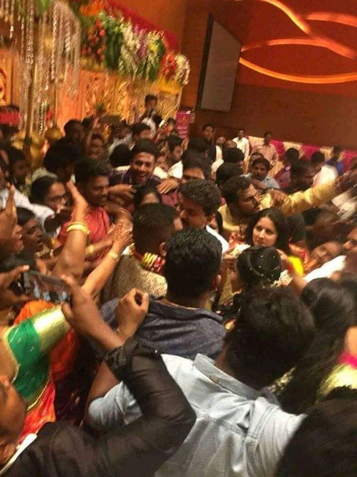 Actor Vijay fans create ruckus in marriage hall...Police refused to come to safety