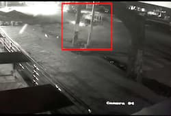 Road repair accident CCTV camera footage Koppal accident