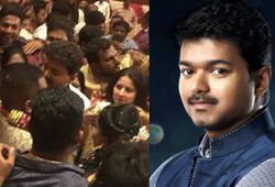 Tamil superstar Vijay visits Puducherry gets mobbed by sea of fans