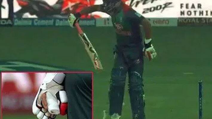 Bangladesh opener Injured...Tamim Iqbal bats one-handed