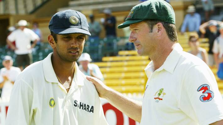 rahul dravid retaliates steve waughs sledging by batting in 2001
