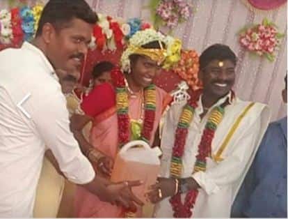 5 litre petrol gifted to newly married couple and created awarness among people