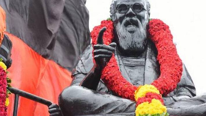 Periyar statue is 2 feet higher than Valluvar statue .. Is this the reason ..? Periyar statue is 2 feet higher than Valluvar statue .. Is this the reason ..?