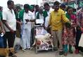Karnataka dog on chair unique protest Karnataka politics Video