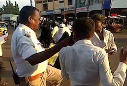 Karnataka traffic cop assault abuse viral video Bidar police
